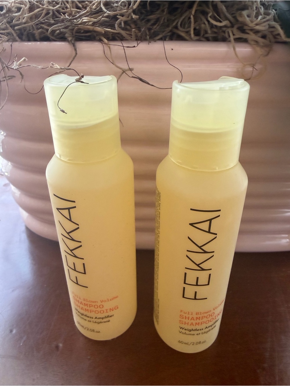 Fekkai Full Blown Volume Shampoo - Yellow Travel Bottles